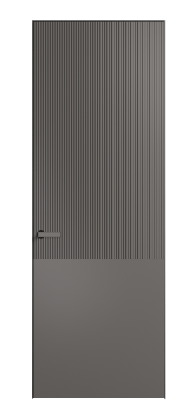 Дверь межкомнатная 8205 МКЛС. Цвет Матовый классический серый. Материал Гладкая эмаль. Коллекция Velvet. Картинка.