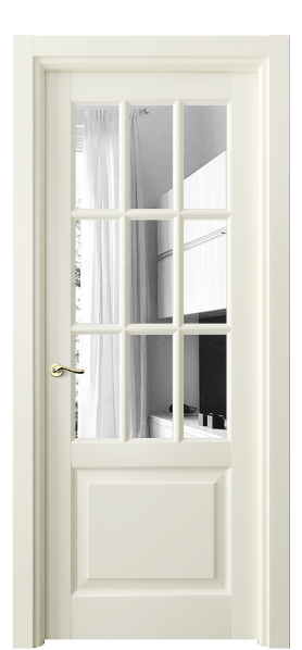 Дверь межкомнатная 0748 БМБ ЗЕР. Цвет Бук молочно-белый. Материал Массив бука эмаль. Коллекция Lignum. Картинка.